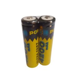 Buttontop : Power BEE Ultra Fast Charging ICR 18650 3.7V Rechargeable Li-ion BIS Approved Battery 4200 mAh (Pack of 2)