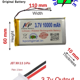 KP Original 3.7v 10000mAh Rechargeable Battery for Power Bank DVD, Tablet, MP3 Player, 10000 mah