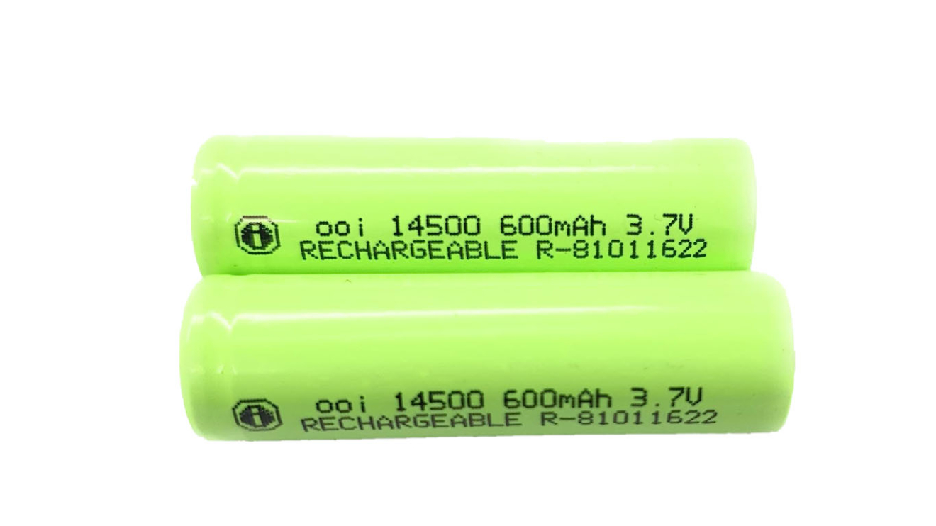 Flat Head AA IFR 14500 0 6AH 600mAh 3 7v Rechargeable Cell Battery flat-head-aa-ifr-14500-0-6ah-600mah-3-7v-rechargeable-cell-battery