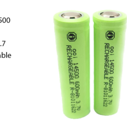 Flat Head AA IFR 14500(0.6AH) 600mAh 3.7v Rechargeable Cell Battery  (Pack of 2)