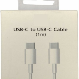 Original Dynamic Series Fast Charging Data Cable Type-C to Type-C for Laptop, Tablet, Smartphone (White, 100W 1M)