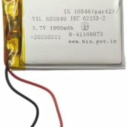 KP Original 603040 3.7v 1000mAh Rechargeable Battery for RC Toys, Bluetooth, Drone, DIY, MP3,DVD 1000 mah