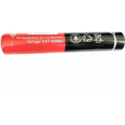 3.6V 2500mAh Ni-Cd Rechargeable Torch Light Clone Version Battery 2x12.5cm