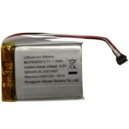 MLP452533 3.7v 320mAh 1.18wh Rechargeable Battery 3pin Wire for Drone, DIY, Bluetooth Speaker, Robotics 320 mAh