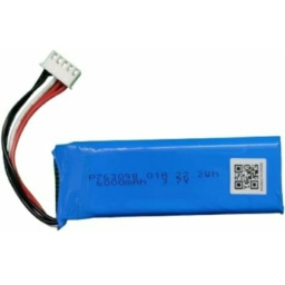 D10 6Pin Replacement Battery for JBL Flip 3, Compatible with JBL FLIP3 Gray, fits Part No JBL P763098 03, GSP872693, 3.7V Li-Polymer 6000mAh/22.20 Wh Speaker Battery