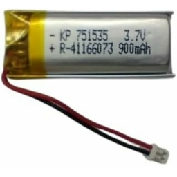 KP-751535 3.7V 900mAh Rechargeable Battery with Connector for Drone, Toys, Gaming, Robotics bluetoorh Headset, Bluetooth Speaker
