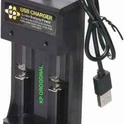 KP USB DC to DC 18650 Battery Charger, 2 Cell Battery Charger, Suitable for 3.7V Li-ion Battery Charging (Pack of 1)