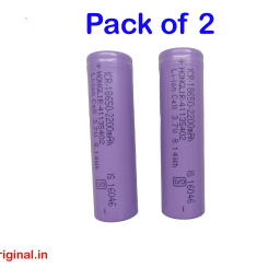 18650 Hongli 3.7volt 2200mAh Lithium Ion Rechargeable Battery 2200 mAh (Pack of 2)