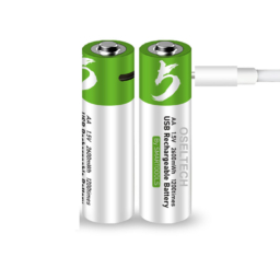 SMARTOOOLS USB Rechargeable AA Batteries, 1.5V 2600mAh, USB Type-C Charging Cable, High Capacity,1200 Cycles, Over-Charge Protection, All-Purpose Battery with 4-in-1 Charging Cable PACK of 2