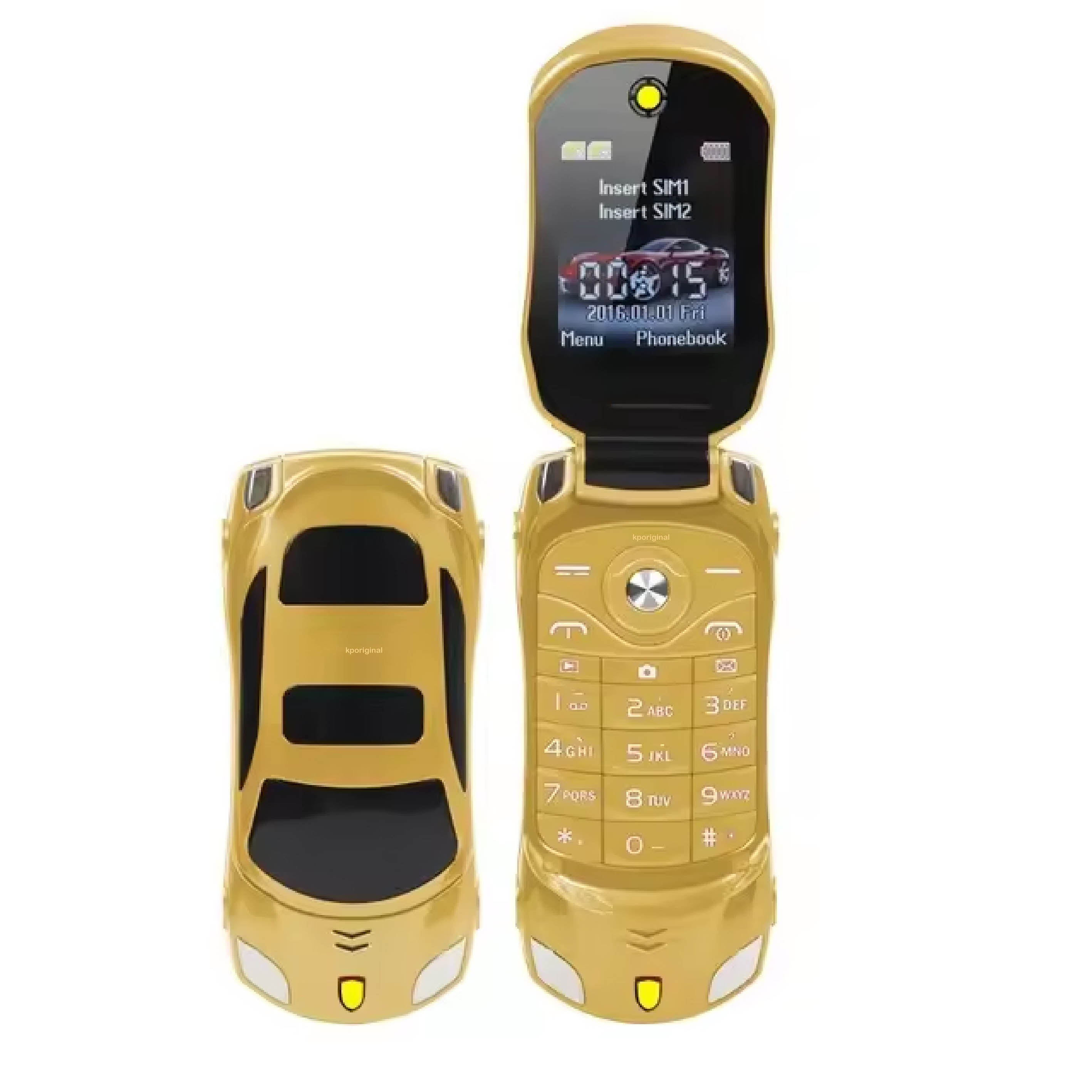 Car Shape Phone Flip Phone Car Design R1 Pro Keypad Flip Phone Dual Sim