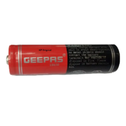 GEEPAS 5000mAh 3.7V 18650 Li-ion Buttontop Rechargeable Battery Buuton-Top