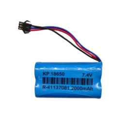 KP 2000mAh 7.4V 18650 2S Li-ion JST SM 3 Pin Connector Rechargeable Battery for DIY Projects, Toys, Robotics