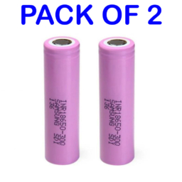 INR18650 3000 mAh 3.7v 30Q Lithium-ion Batteries 3000mAh Pack of 2