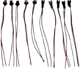 SM-2P Connector Plug Cable Set, 2.54mm Spacing, 15cm Length, 5 Sets