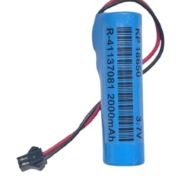 KP 18650 1S SM-2P 2000mAh 3.7v Rechargeable Connector Battery for Toys, RC Car, Sm-2P Equipment, 2000 mAH Toys Battery