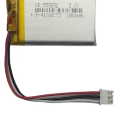 KP Original 553852 3.7V 1800mAh 3 PIN Connector Lipo Battery R-41166073 - Single Cell Lithium Polymer Battery 1800 mAh