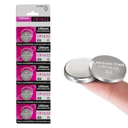 KP Original CR1632 3V Lithium Coin Battery for Selfie Stick Remote, Toys, Pack of 5