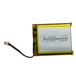 KP Original - 564755 3.7v 3000mAh 2wire Rechargeable Battery with Connector for DVD, Tablet, MP3 Player, 3000 mah