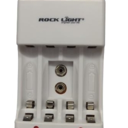 KP Original Battery Rock Light Universal Battery Charger for AA, AAA, 9V Ni-MH Ni-CD Rechargeable Batteries with LED Light