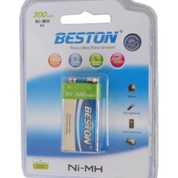 KP Original Battery Compatible with Beston 9V 300mAh NI-MH Rechargeable Battery for Long-Last High-tech Environmental Battery (Pack of 1)