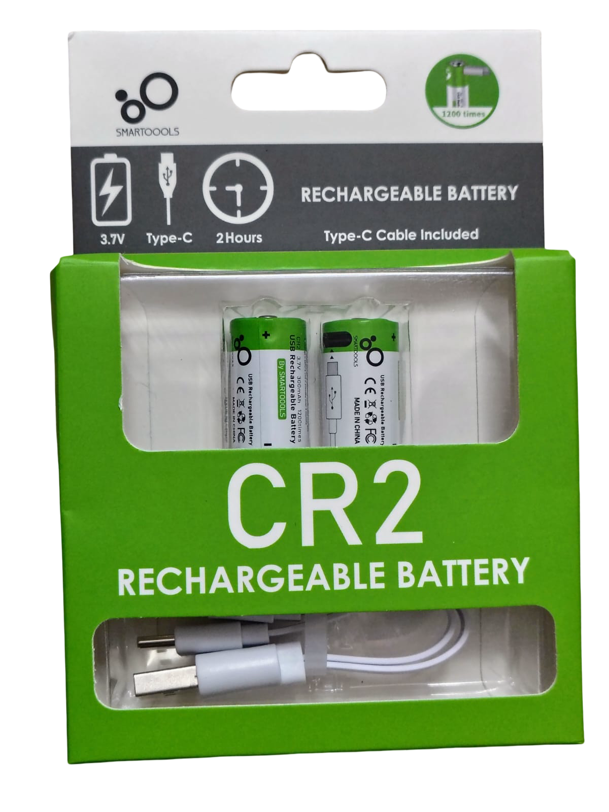Switch to rechargeable: no more wasting money with standard alkaline cr2 batteries! Switch to our rechargeable lithium batteries for the same great performance. Reuse the batteries repeatedly. Be more environmentally friendly and cost-effective Type-C USB charging: connect a type C USB port directly to the input for quick and easy charging. Use the included cable to connect 2 batteries to any USB power supply at the same time. Connect it to a power supply, power bank or computer and fully charge it in about 1.5 hours. Long life allows for over 1200 applications LED indicator: when charging, the red LED flashes and then lights up when the device is fully charged. Conveniently see the charging status of each battery, this CR2 can replace the following models and size names: KCR2, EL1CR2, DLCR2, CR2R CR15H270 15270 models. (Note: This is 15270/RCR2/CR2 rechargeable batteries, not CR123A Arlo batteries. It is not for Arlo camera) Large capacity: the capacity of 300 mAh provides sufficient power for a variety of products. Perfect cameras, torch, photo equipment, camera equipment, handshaft, keyboard, mouse, toy car, toothbrush, alarm clock, microphone, calculator, electric shaver and much more