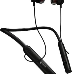 KP MS Star Dhol Wireless Bluetooth Neckband Earphones, Black, in-Ear Headphones with Magnetic Design