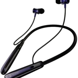 MS Star Jakira Wireless Bluetooth Neckband Earphones, Black, in-Ear Headphones with Magnetic Design