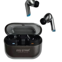 MS Star-HI-FI True Wireless Bluetooth 5.4 Earbuds with Mic, Touch Control & Charging Case