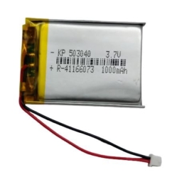 KP Original 1000mAh Lithium Polymer Battery, 3.7V Li-Po Rechargeable Battery Pack, Model 503040 with Wire Connector