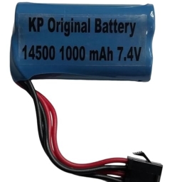 KP Original Battery 7.4v 1000mAh SM4P SM 4pin Connector (with BMS) Battery Rechargeable for RC Toys Model, Softball, Airsoft, Bubbule etc