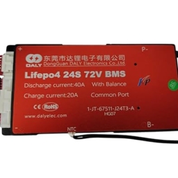 KP Original LiFePo4 BMS 24S 72V 40A Same Port PCB Protection Board and Balance Wire for Lifepo4 Battery Pack Power Electricity Device