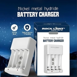 Battery Charger for AA, AAA, and 9V Ni-CD/Ni-MH Rechargeable Batteries with Automatic Charging, LED Indicator, and Safety Protection