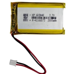 KP Original Battery 3.7V 2000mAH 2PIN Connector Lipo Rechargeable Battery Model KP-603048 | Lithium Polymer Battery for Bluetooth Speaker
