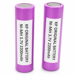 KP Original Ni-MH Rechargeable Battery, 3.7V, 2200mAh, High Capacity, Flat Top Cells for Torch, Bluetooth Speaker, Power Bank, LED, Toys, Solar Lights and Other Electronic Devices