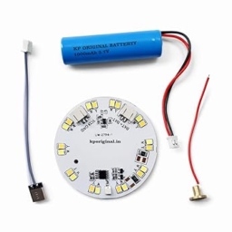 DIY 3.7V LED Light Circuit Board 4 Way LED Light Project LED Module with Touch Control, 1000mAh 3.7V Battery, Type C Charging, White and Warm Light, DIY Circuit Board